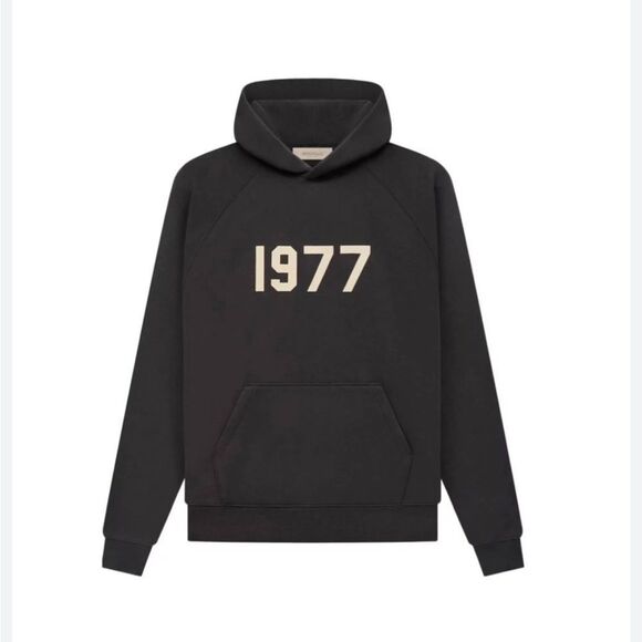 Essentials FOG Black Hoodie  1977 Print New in Essential Bag Unisex - Picture 2 of 4